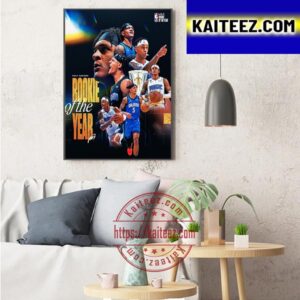 Paolo Banchero Is NBA Rookie Of The Year 2023 Art Decor Poster Canvas