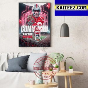 Payton Pierce Committed to The Ohio State University Art Decor Poster Canvas