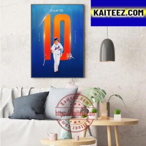 Pete Alonso First To 10 HR With New York Mets In MLB Art Decor Poster Canvas