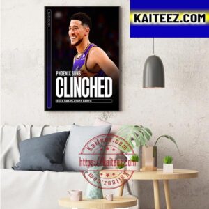 Phoenix Suns Clinched 2023 NBA Playoff Berth Art Decor Poster Canvas