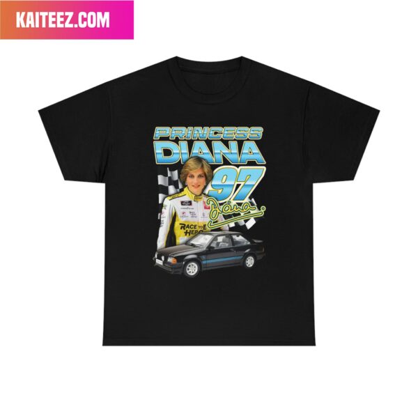 Princess Diana 97 Racing Car Funny T-Shirt