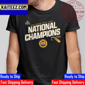 Quinnipiac Bobcats Mens Ice Hockey National Champions 2023 Unisex T-Shirt