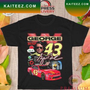 Racing George W Bush 43 signature T-shirt