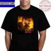 Redfall Official Poster Crimson Sky Time To Ride Or Die Vintage T-Shirt