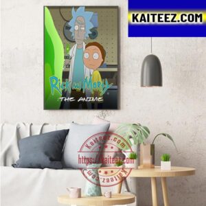 Rick And Morty The Anime Official Poster Art Decor Poster Canvas