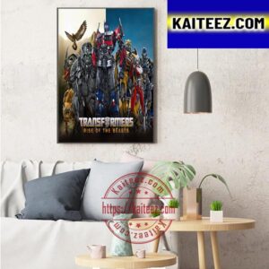 Rise Of The Beasts Autobots And Maximals Official Poster Art Decor Poster Canvas