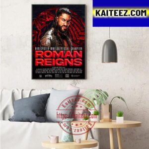 Roman Reigns Stays Undisputed WWE Universal Champion Art Decor Poster Canvas