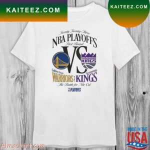 Sacramento Kings vs. Golden State Warriors Fanatics Branded 2023 NBA Playoffs Matchup T-Shirt