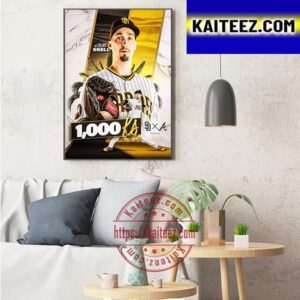 San Diego Padres Blake Snell 1000 KS In MLB Art Decor Poster Canvas