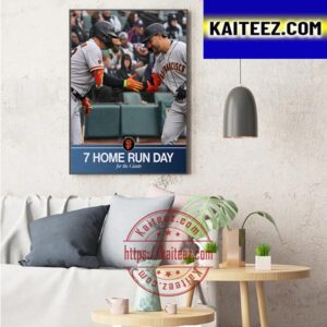 San Francisco Giants 7 Home Run Day Art Decor Poster Canvas