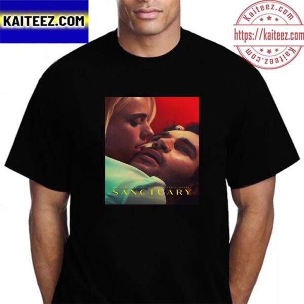 Sanctuary Official Poster With Starring Margaret Qualley and Christopher Abbott Vintage T-Shirt