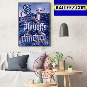 Seattle Kraken Clinched 2023 Stanley Cup Playoffs Spot Art Decor Poster Canvas