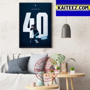 Seattle Kraken Jared McCann Is A 40 Goal Scorer Art Decor Poster Canvas