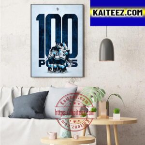 Seattle Kraken Makes NHL History with 100 Point Campaign Art Decor Poster Canvas