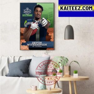 Seattle Seahawks Select Illinois CB Devon Witherspoon In The 2023 NFL Draft Art Decor Poster Canvas