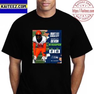 Seattle Seahawks Select Illinois CB Devon Witherspoon In The NFL Draft 2023 Vintage T-Shirt