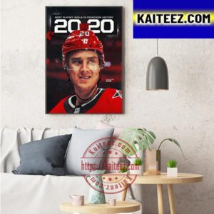 Sebastian Aho 20 Most Playoff Goals With 20 Art Decor Poster Canvas
