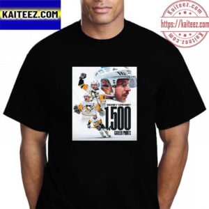 Sidney Crosby 1500 Career Points Vintage T-Shirt