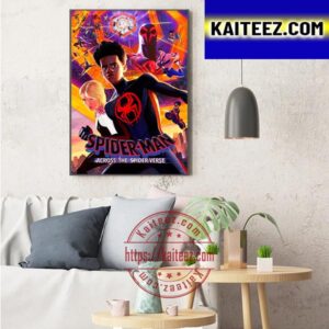 Spider Man Across The Spider Verse Official Poster Art Decor Poster Canvas