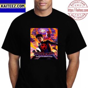 Spider Man Across The Spider Verse Official Poster Vintage T-Shirt