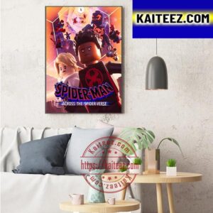 Spider Man Across The Spider Verse x LEGO Poster Art Decor Poster Canvas