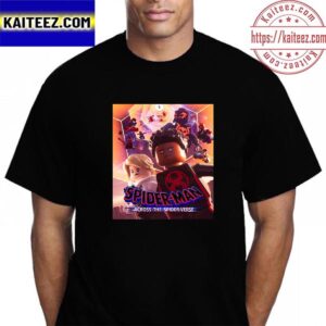Spider Man Across The Spider Verse x LEGO Poster Vintage T-Shirt