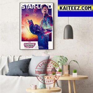 Star Lord Peter Quill In Guardians Of The Galaxy Vol 3 Marvel Studios Art Decor Poster Canvas