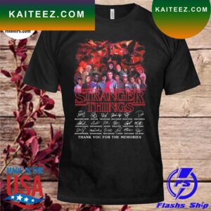Stranger Things 2023 Thank You For The Memories Signatures T-Shirt