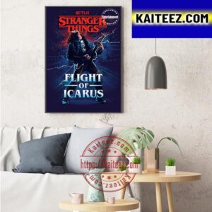 Stranger Things Eddie Munson Flight Of Icarus Art Decor Poster Canvas