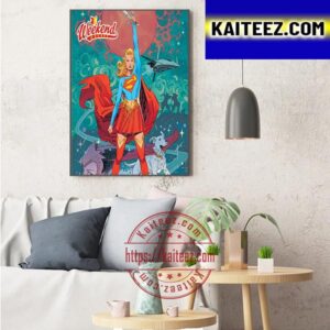 Supergirl Woman Of Tomorrow Art Decor Poster Canvas