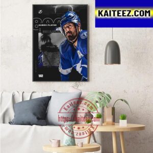 Tampa Bay Lightning Alex Killorn 800 NHL Games Played Art Decor Poster Canvas