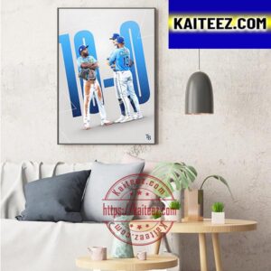 Tampa Bay Rays 10-0 Game Winning Streak Art Decor Poster Canvas