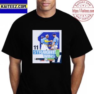 Tampa Bay Rays 11 Straight Wins In MLB Vintage T-Shirt