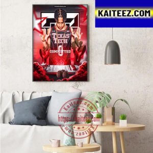 Texas Tech Committed Chance McMillian Art Decor Poster Canvas