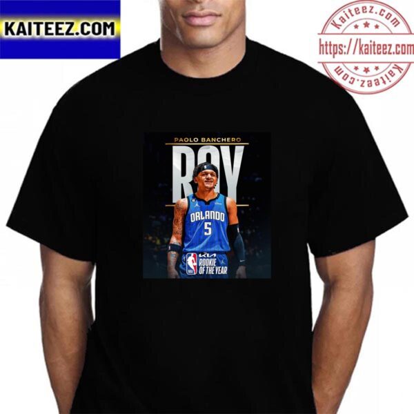 The 2022-23 Kia NBA Rookie Of The Year Is Paolo Banchero Vintage T-Shirt