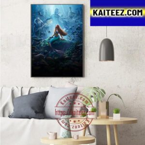 The Little Mermaid Of Disney Official Poster Art Decor Poster Canvas