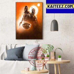 The Mandalorian Season 3 Official Poster Art Decor Poster Canvas