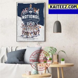 UConn Huskies Are NCAA Mens Basketball 2023 National Champions Art Decor Poster Canvas