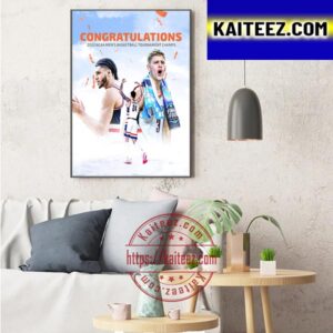 UConn Huskies Are The 2023 NCAA Mens Basketball Tournament Champions Art Decor Poster Canvas