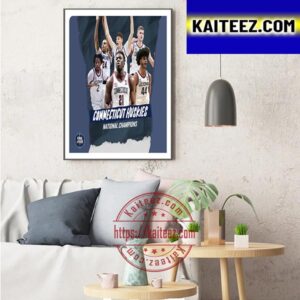 UConn Huskies Mens Basketball Are 2023 National Champions Art Decor Poster Canvas