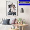 UConn Huskies Mens Basketball Have Won 5 National Champions Art Decor Poster Canvas