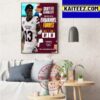 WR Zay Flowers From Boston College To Baltimore Ravens In NFL Draft 2023 Art Decor Poster Canvas