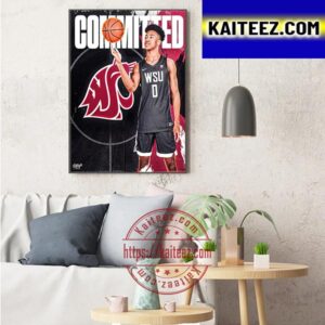 Washington State Committed Jaylen Wells Art Decor Poster Canvas