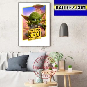 Yoda In Young Jedi Adventures Of Star Wars Art Decor Poster Canvas