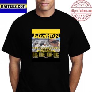 blink-182 North American Tour 2023 Poster Vintage T-Shirt