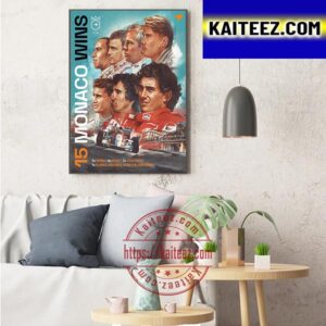 15 Monaco GP Wins For McLaren F1 Team Art Decor Poster Canvas