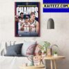 2022-23 Western Conference Champions Are Denver Nuggets And Advance To The NBA Finals Art Decor Poster Canvas