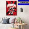 Eastern Conference Champions Florida Panthers Wins 4-3 Carolina Hurricanes Art Decor Poster Canvas