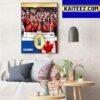 2023 IIHF Gold Medal Worlds Champions Are Team Hockey Canada Art Decor Poster Canvas