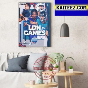 2023 NFL LDN Games England Official Poster Art Decor Poster Canvas